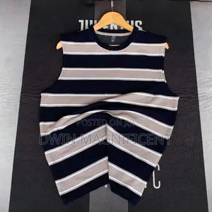Thailand Ribbed Striped Tank Top