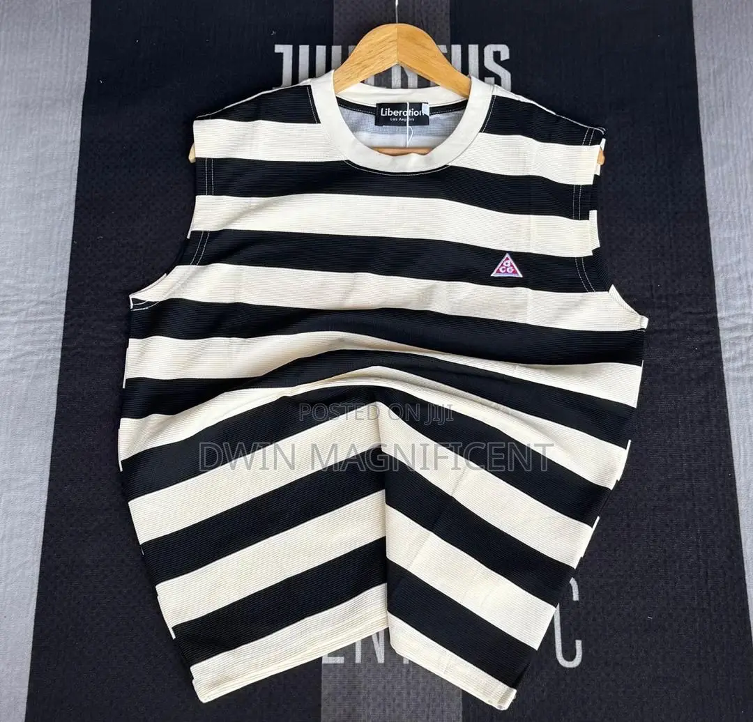 Thailand Ribbed Striped Tank Top