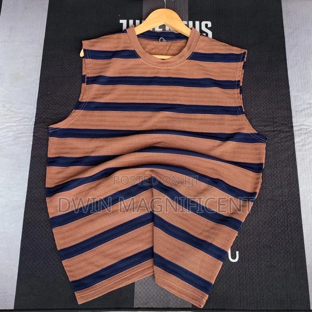 Thailand Ribbed Striped Tank Top