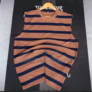 Thailand Ribbed Striped Tank Top