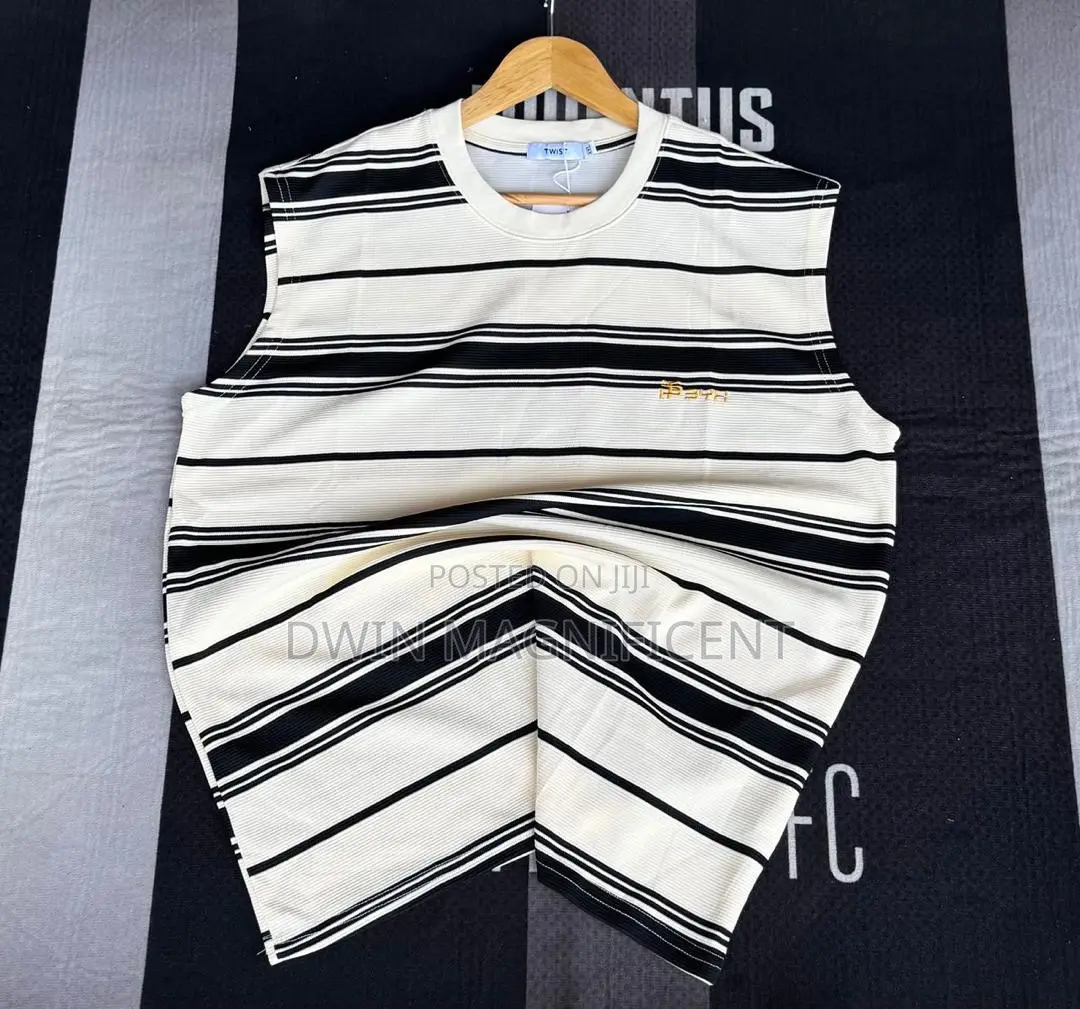 Thailand Ribbed Striped Tank Top