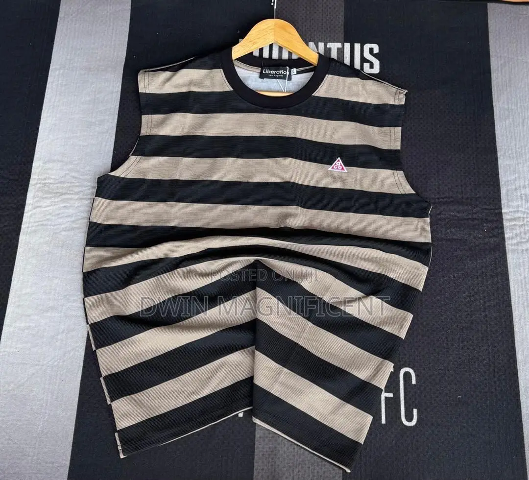 Thailand Ribbed Striped Tank Top
