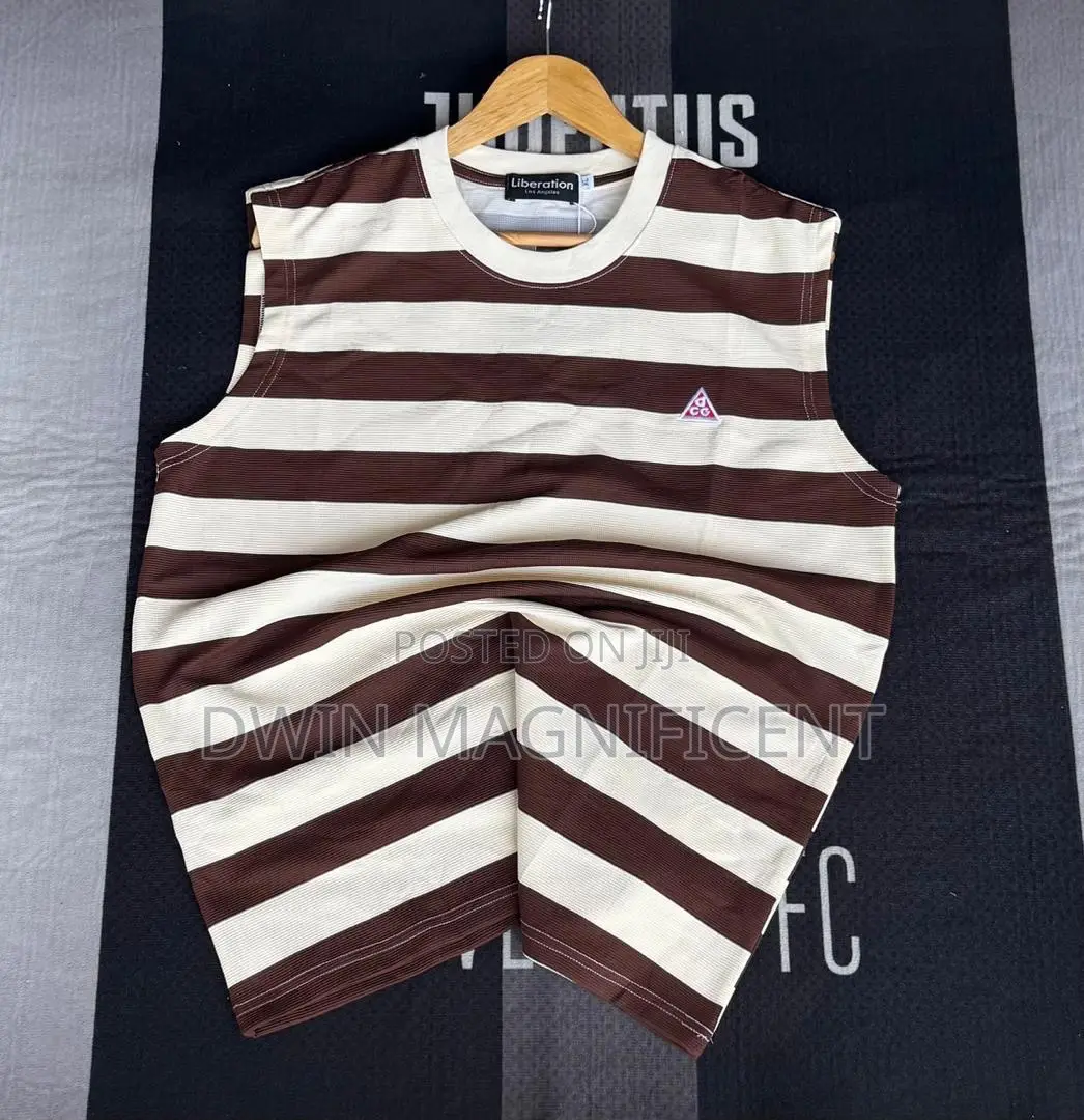 Thailand Ribbed Striped Tank Top