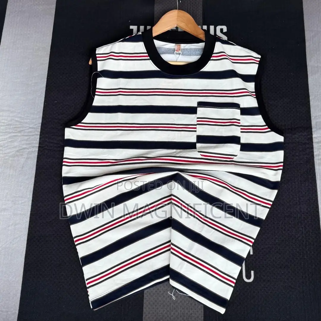 Thailand Ribbed Striped Tank Top