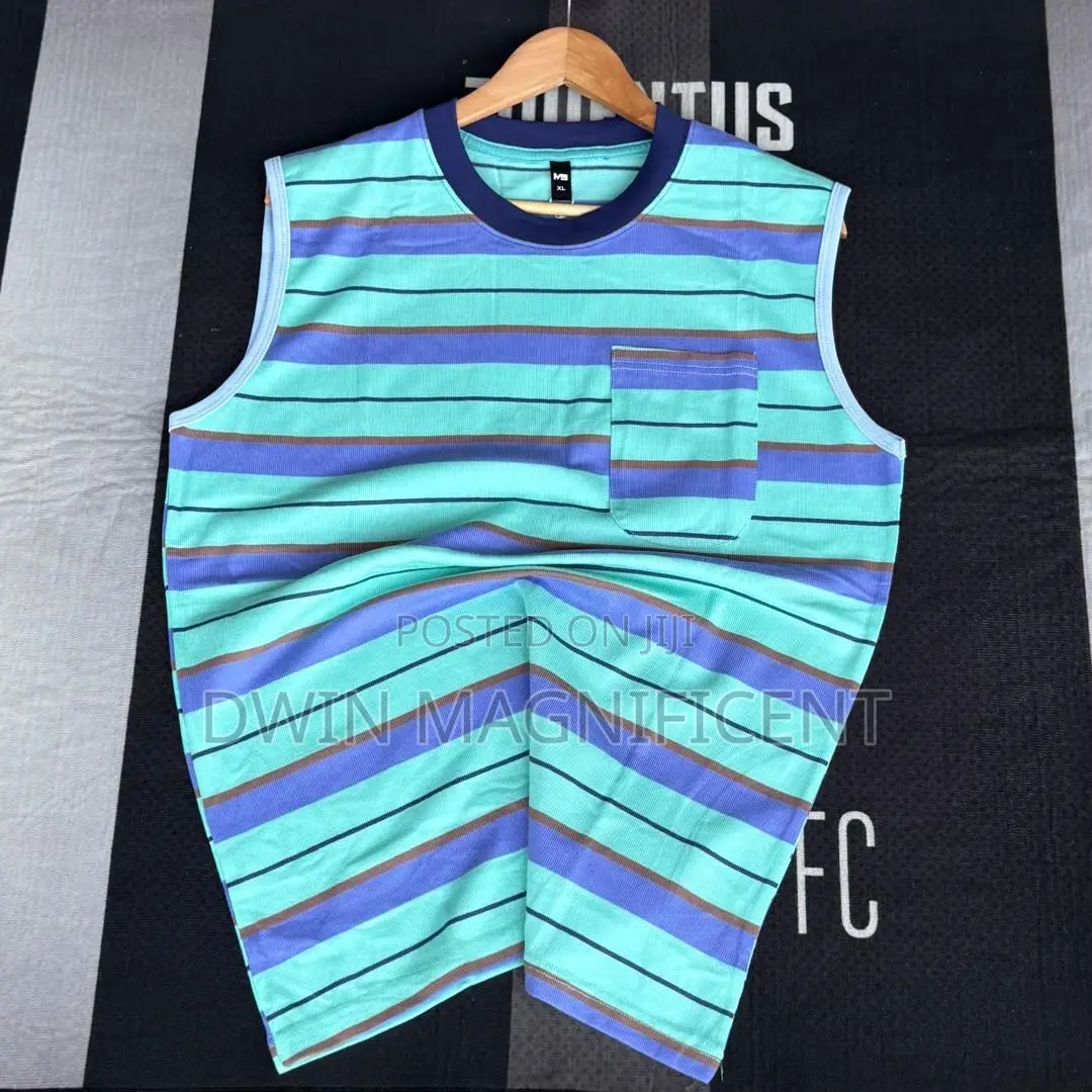Thailand Ribbed Striped Tank Top