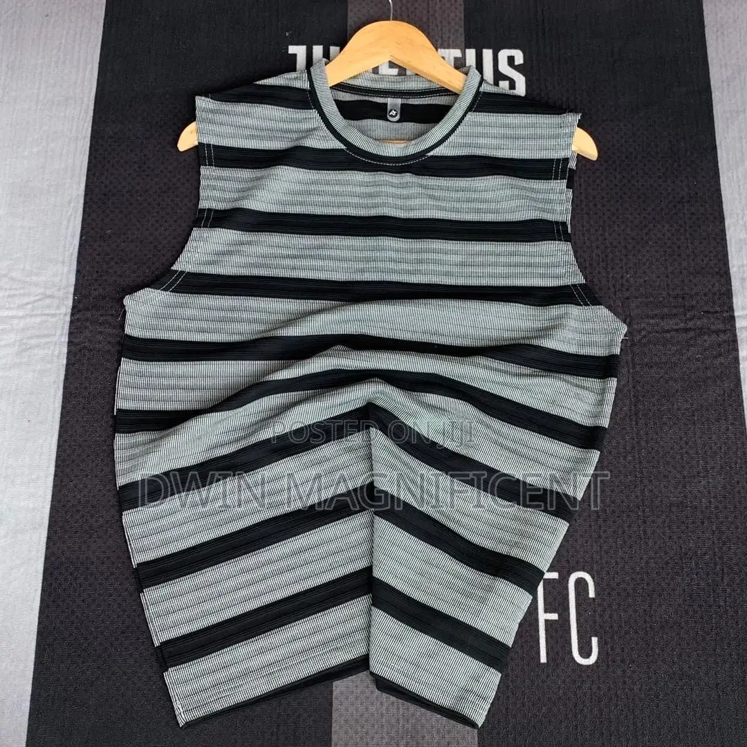 Thailand Ribbed Striped Tank Top