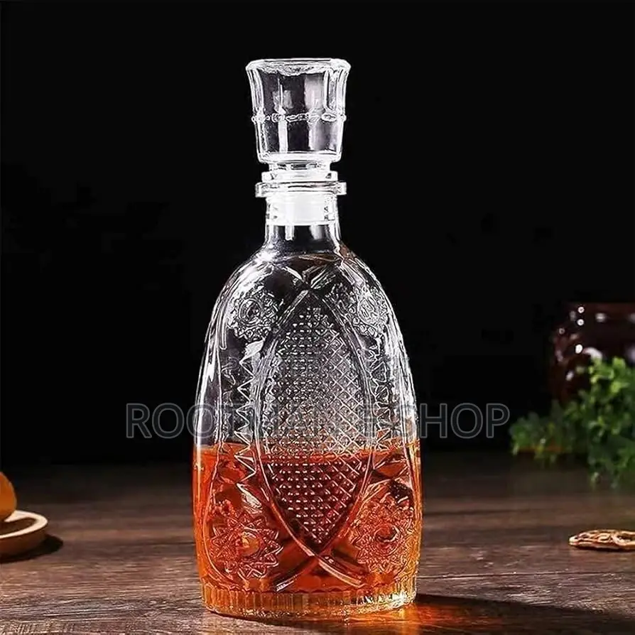 800ml)European Style Glass Decanter Storage Container for Liquor
