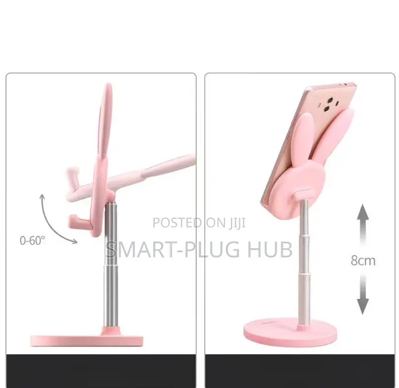 Cute Bunny Adjustable Phone Stand Holder–Desk Mount for iPhone Android