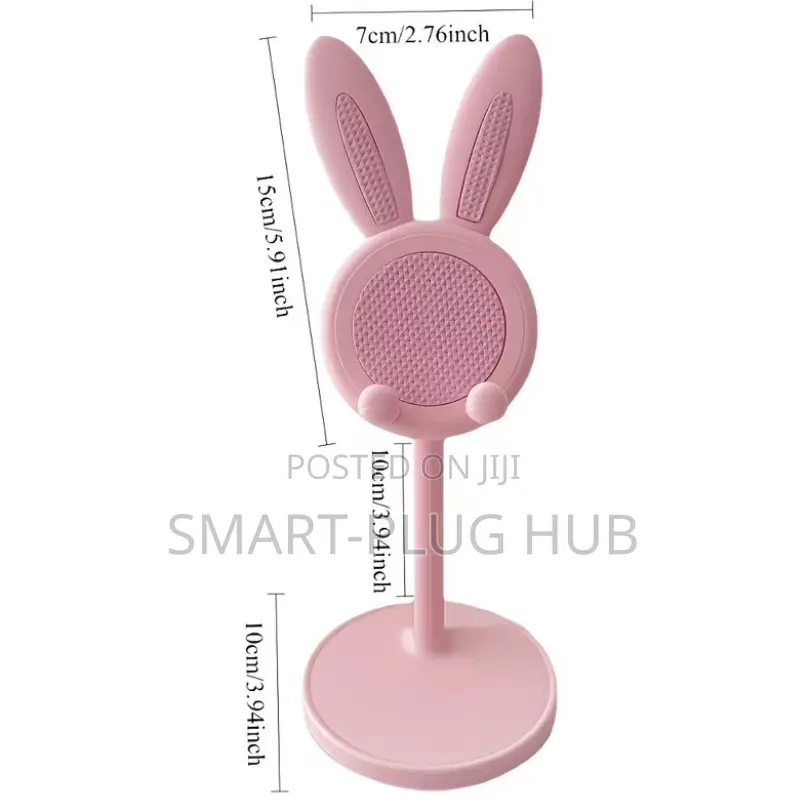 Cute Bunny Adjustable Phone Stand Holder–Desk Mount for iPhone Android