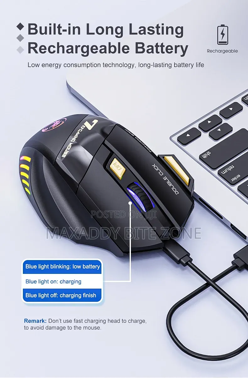 Imice Gw-X7 3200dpi Wireless Gaming Mouse Usb