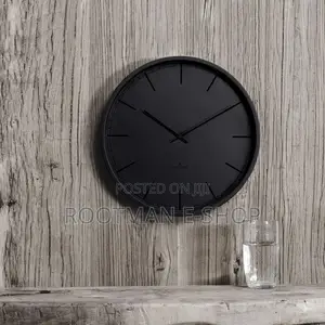 Home Collection Lisbon Wall Clock in Black