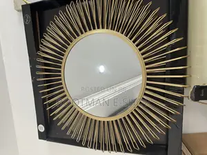 Round Wall Mirrors for Hallway and Living Room, Large Sunburst Mirror