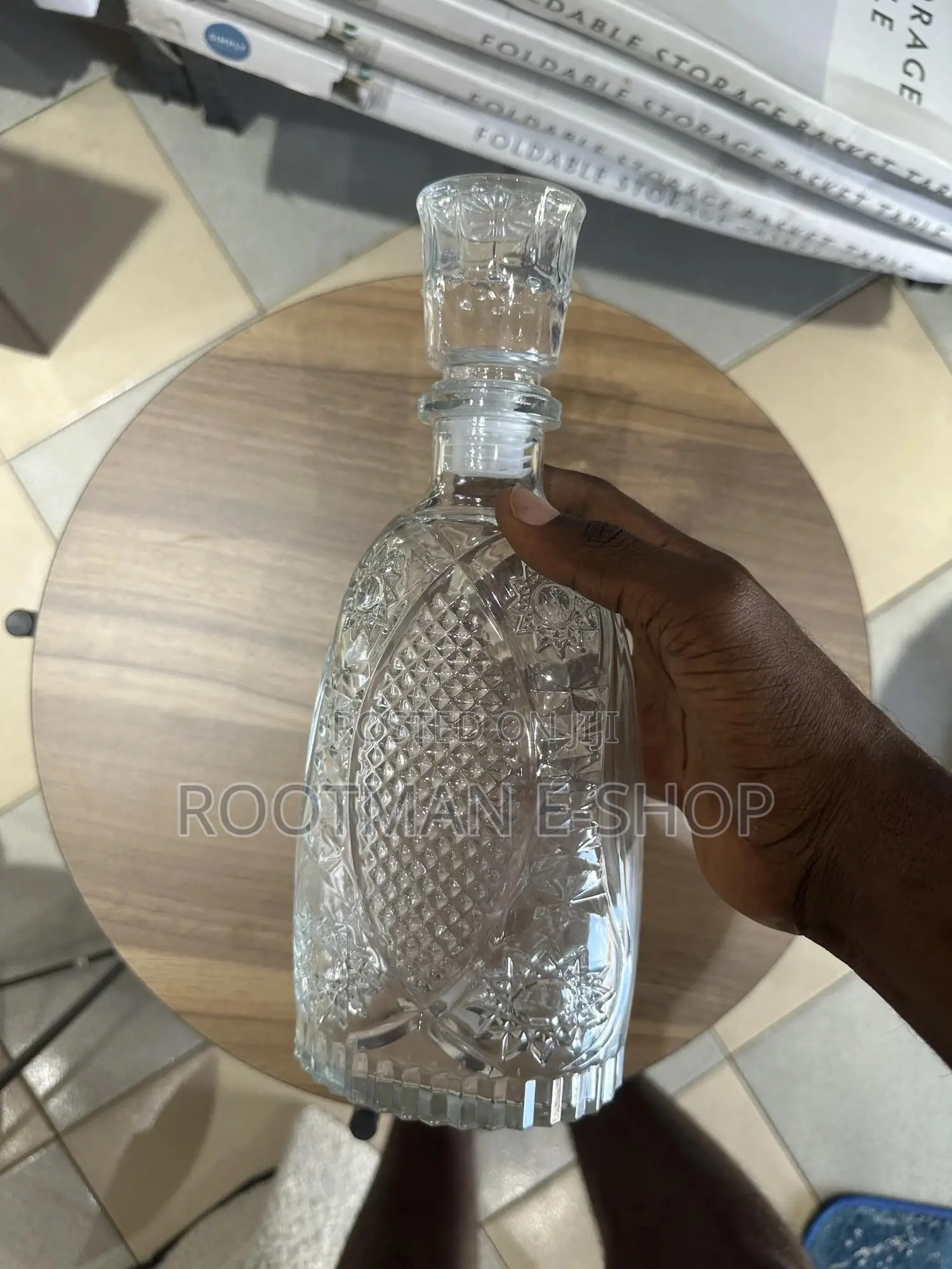 800ml)European Style Glass Decanter Storage Container for Liquor