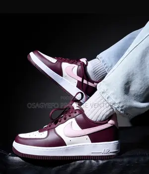 High Quality Burgandy Nike Af1