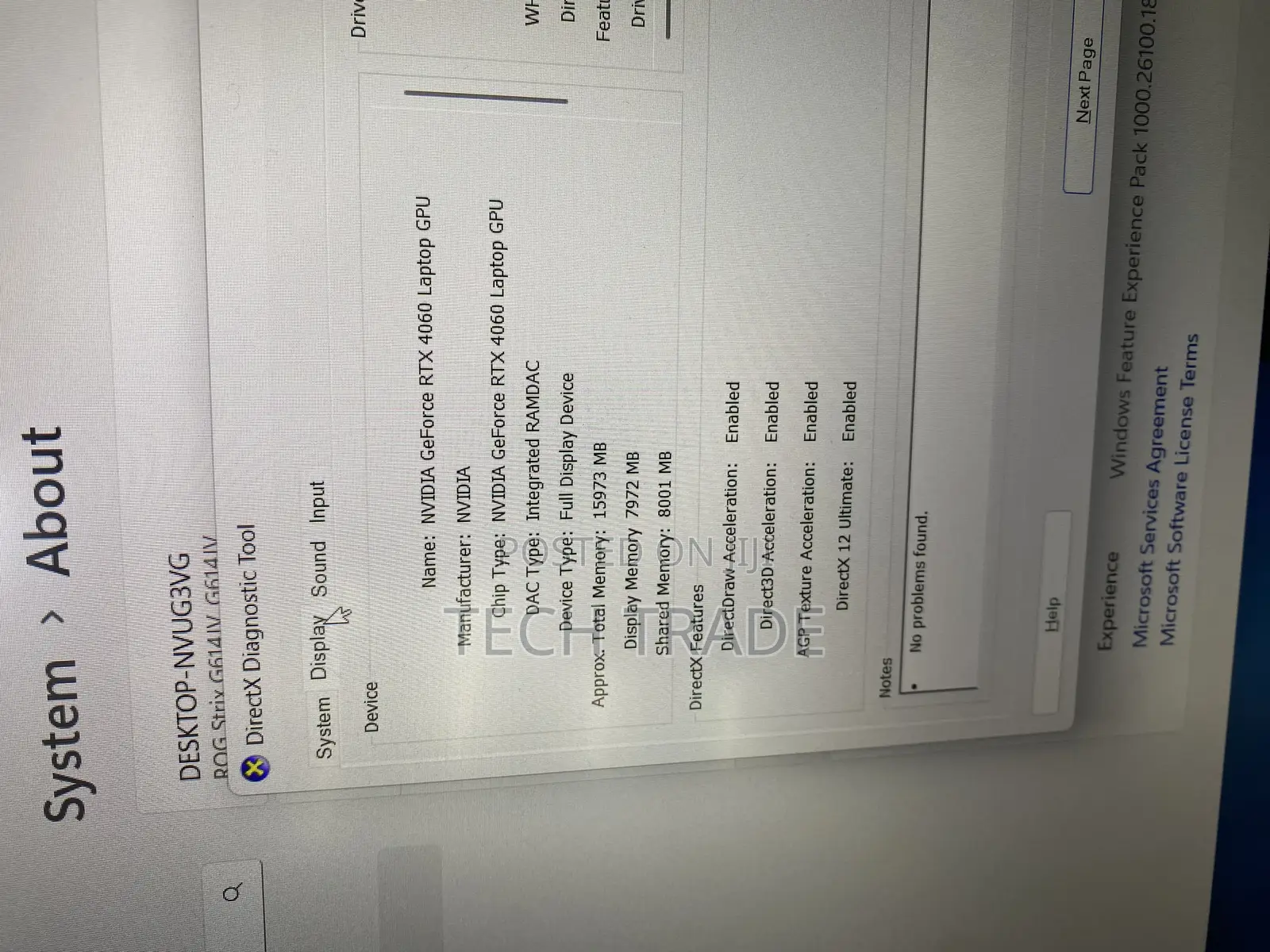 New Laptop Asus ROG Strix G16 G614 16GB Intel Core i7 SSD 1T