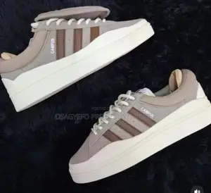 Double-Tongue Quality Adidas Upper Suede/Chalky Brown