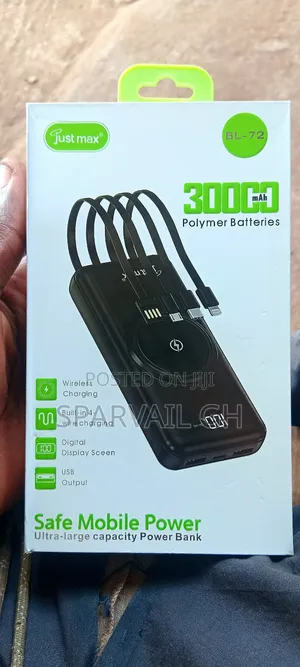 Justmax 30000mah Wireless Powerbank