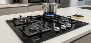 Midea 4 Burner Built-in Tempered Glass Hob Powerful Cooking
