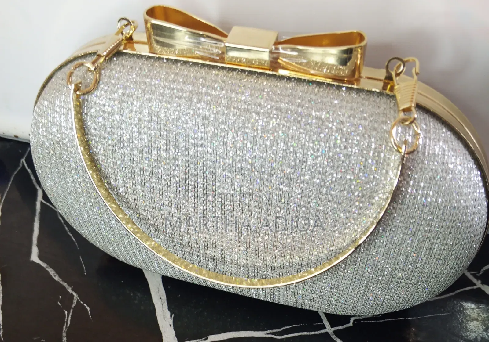 Elegant Crystal Evening Clutch – Silver
