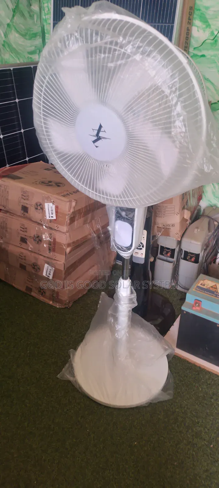 Solar Rechargeable Fan