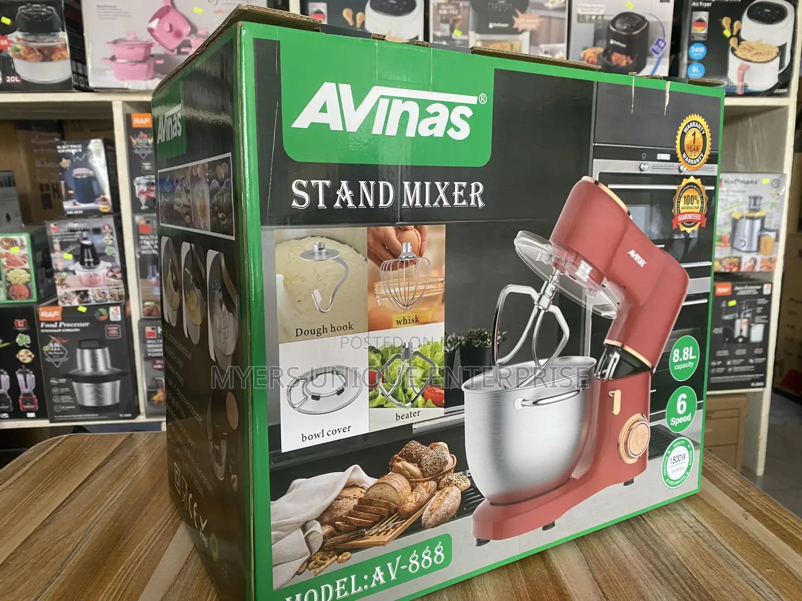 8.8l Stand Mixer With Multiple Attachments ( Delivery Is Free )