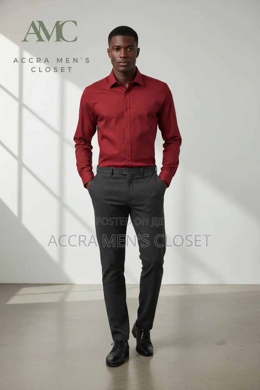 Men's Slim Fit Long Sleeve Shirts - Formal, Office Smart Casual