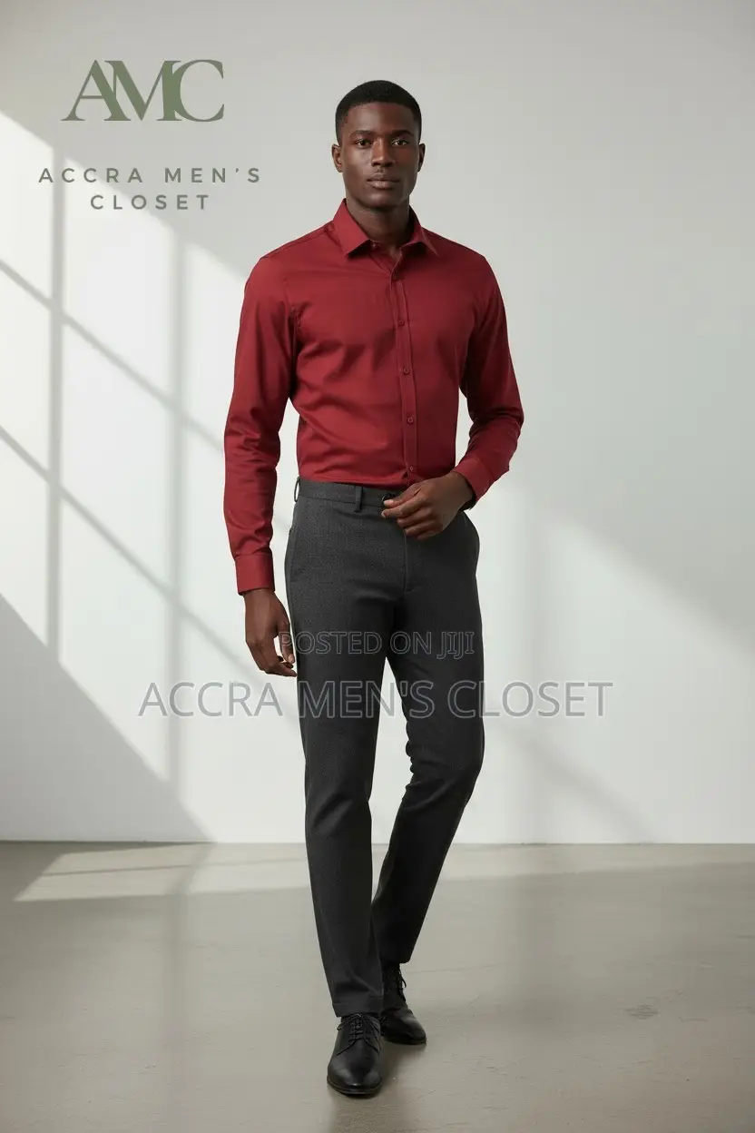Men's Slim Fit Long Sleeve Shirts - Formal, Office Smart Casual