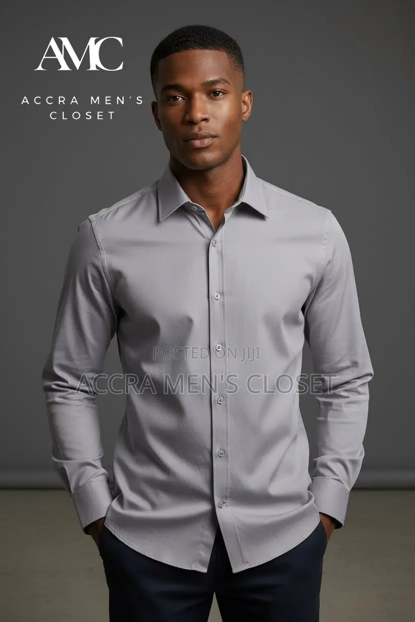Men's Slim Fit Long Sleeve Shirts - Formal, Office Smart Casual