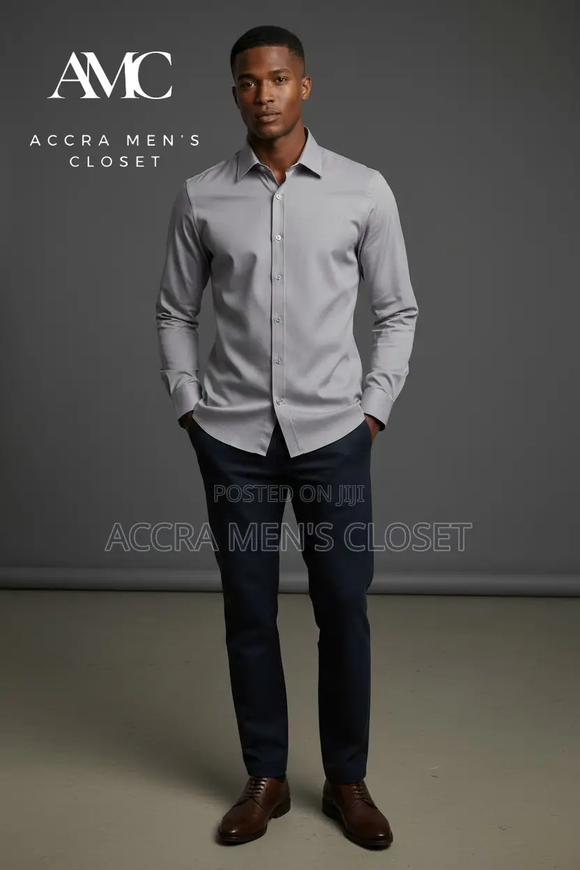 Men's Slim Fit Long Sleeve Shirts - Formal, Office Smart Casual
