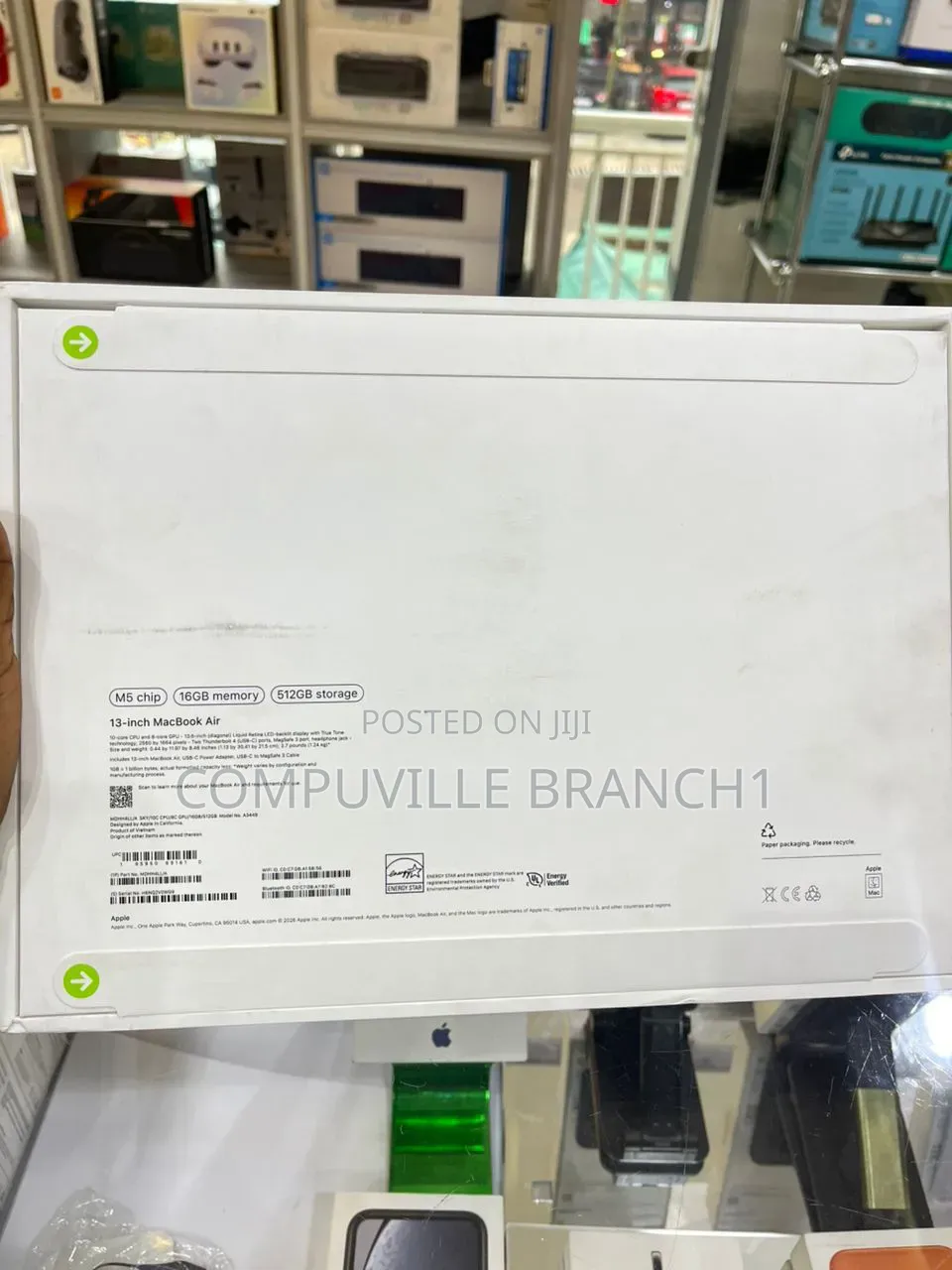 New Laptop Apple MacBook Air 2026 M5 13-inch 16GB Apple M5 SSD 512GB