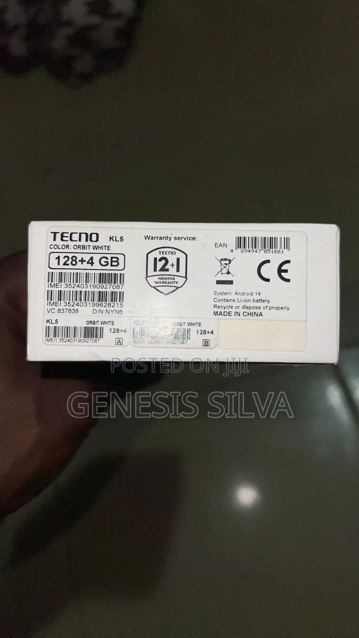 Tecno Spark 30C 128 GB White