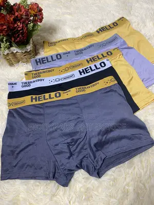 5 in 1 Boxer Shorts Printed Hello Boxers