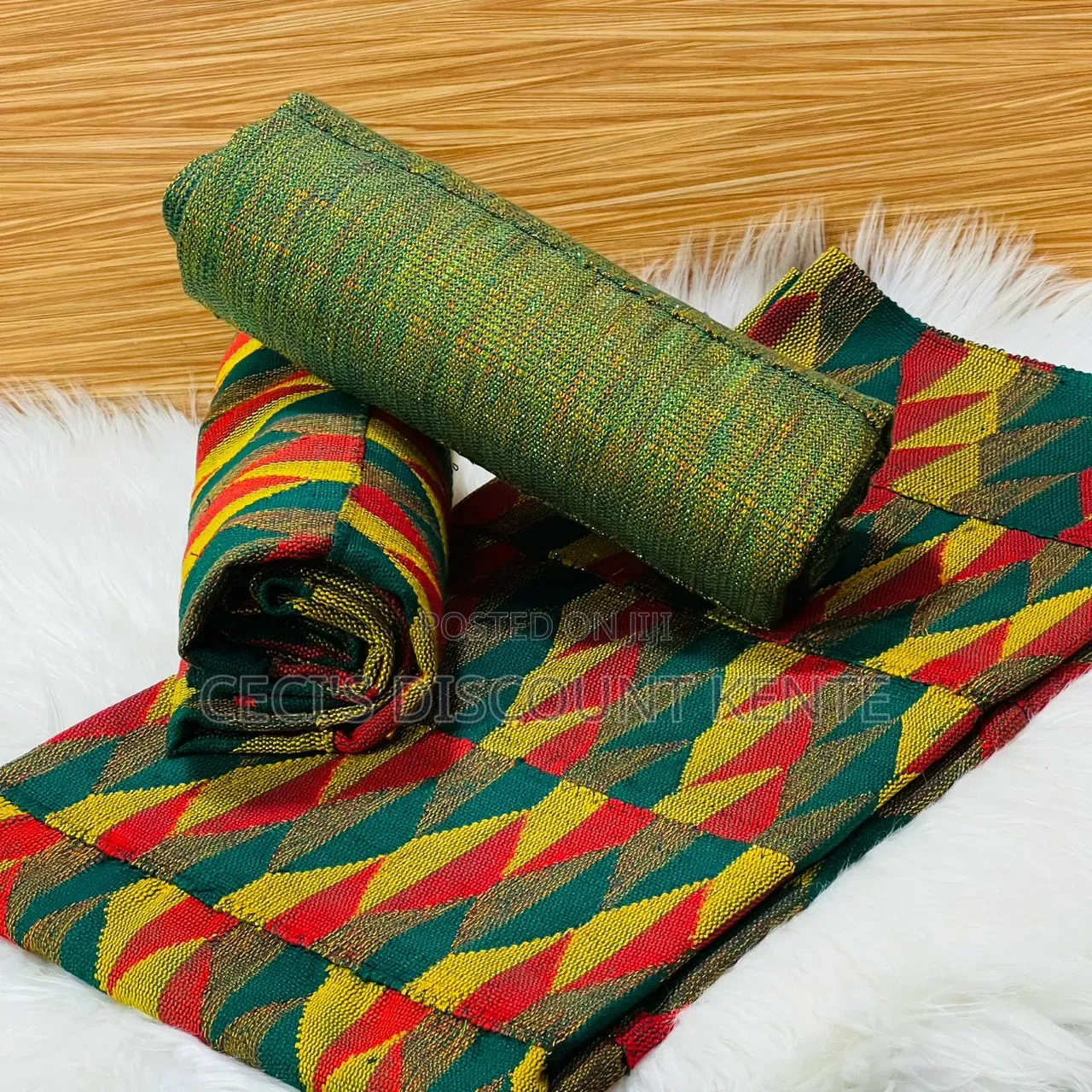 An Authentic Beautiful Asante Bonwire Kente