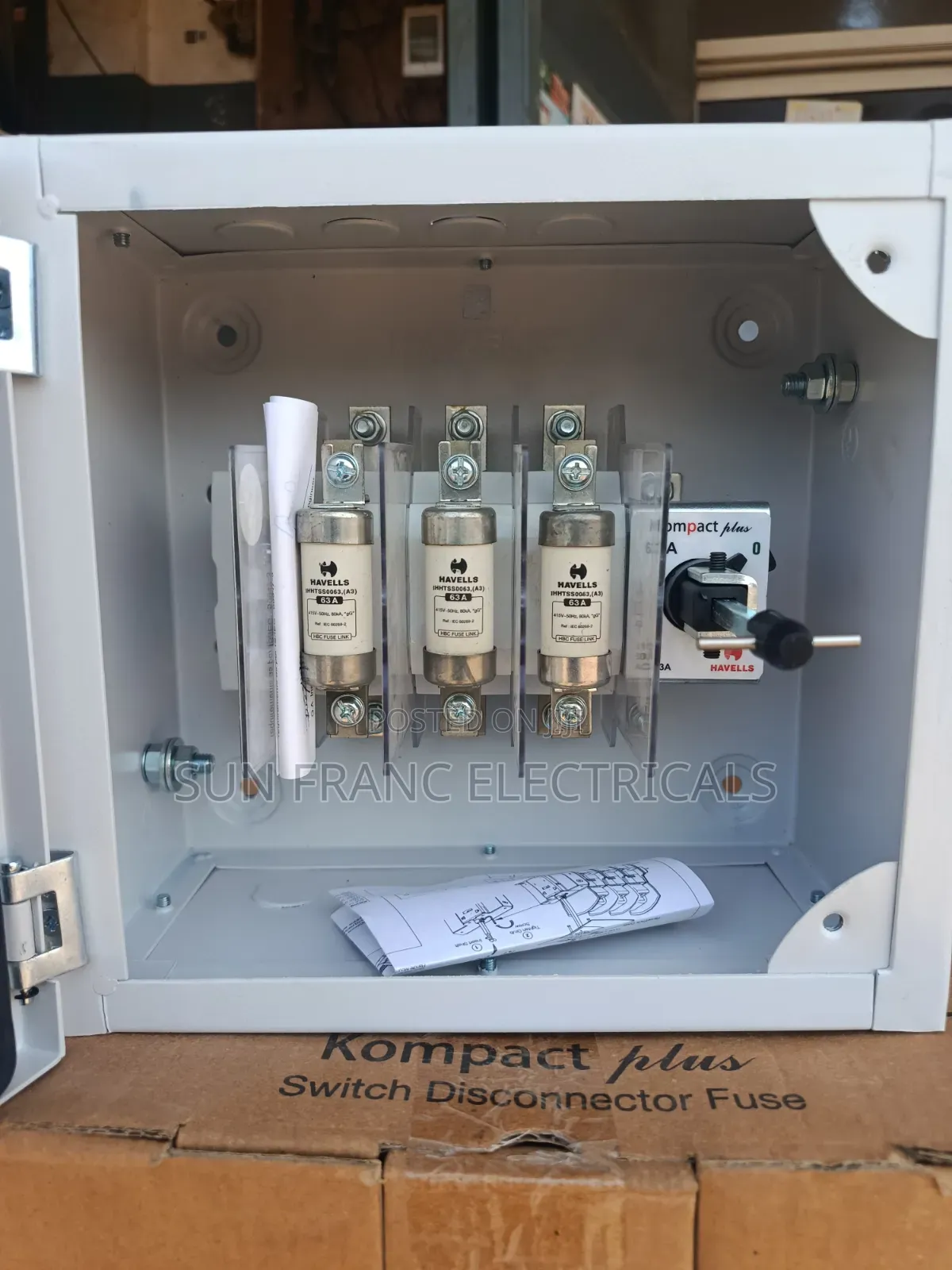 63a Havel's TPN Disconnectors Fuse Three Phase