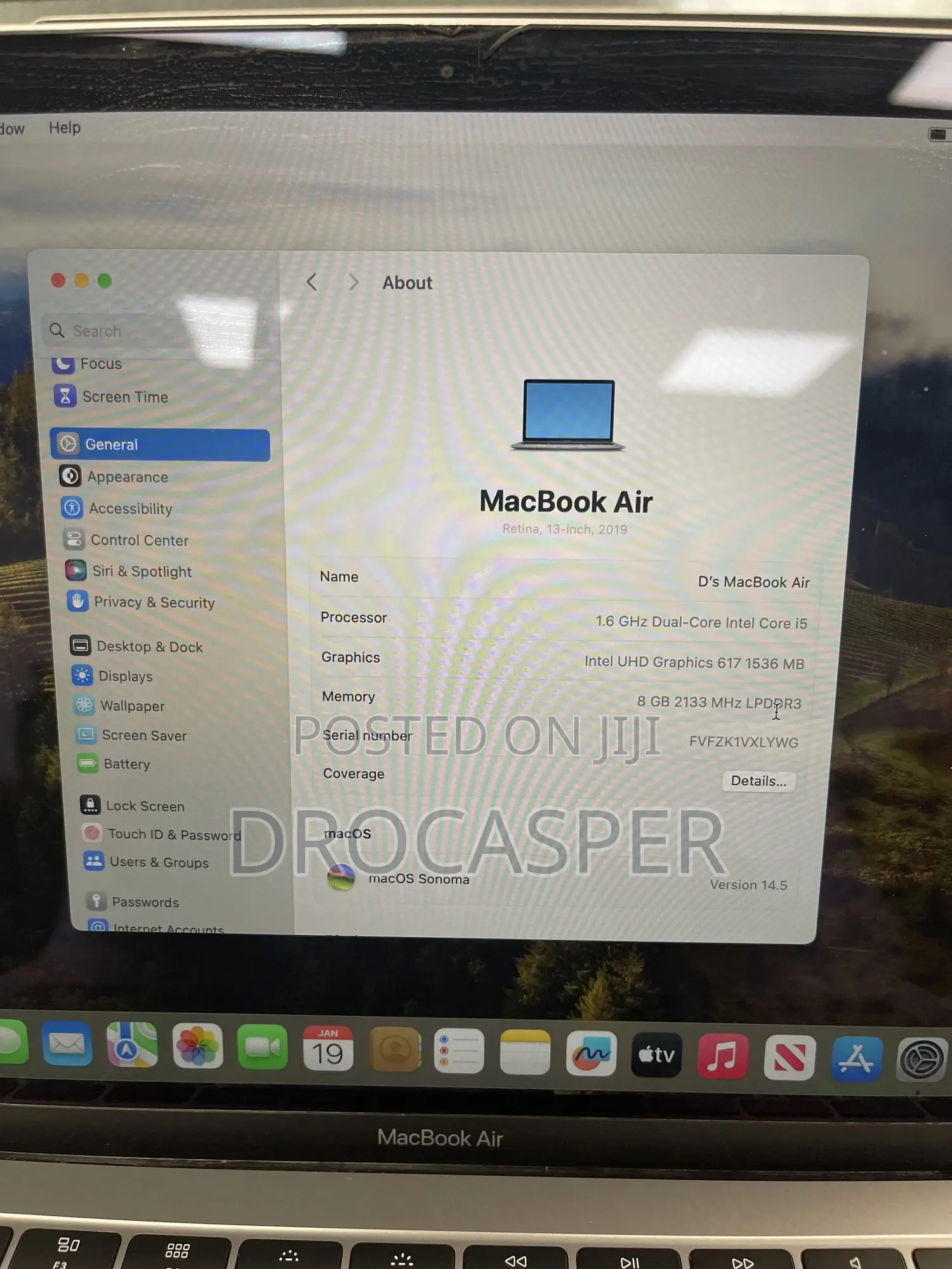 Laptop Apple MacBook Air 2019 8GB Intel Core i5 SSD 128GB