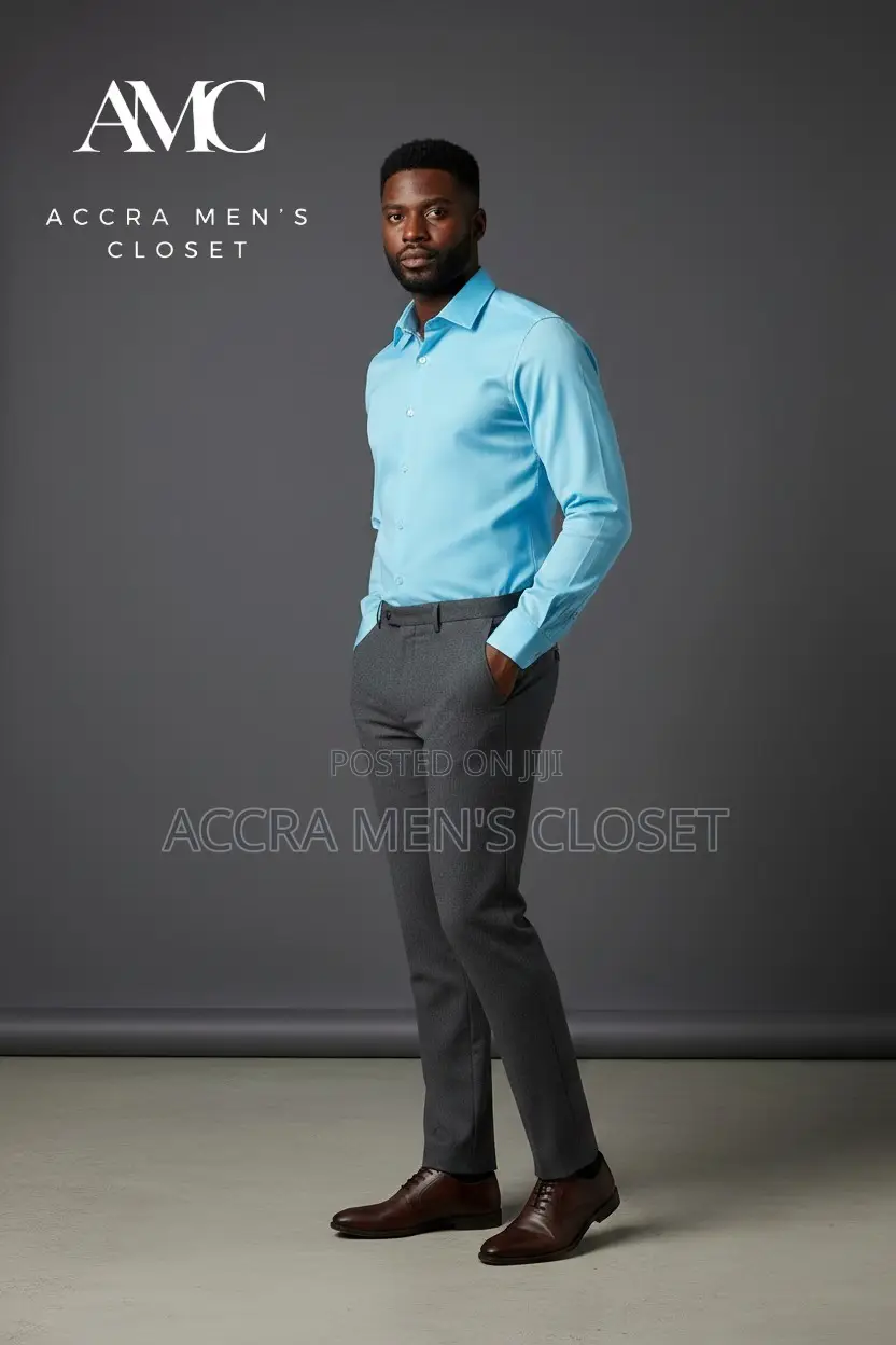 Men's Slim Fit Long Sleeve Dress Shirts– Office, Formal Smart Casual