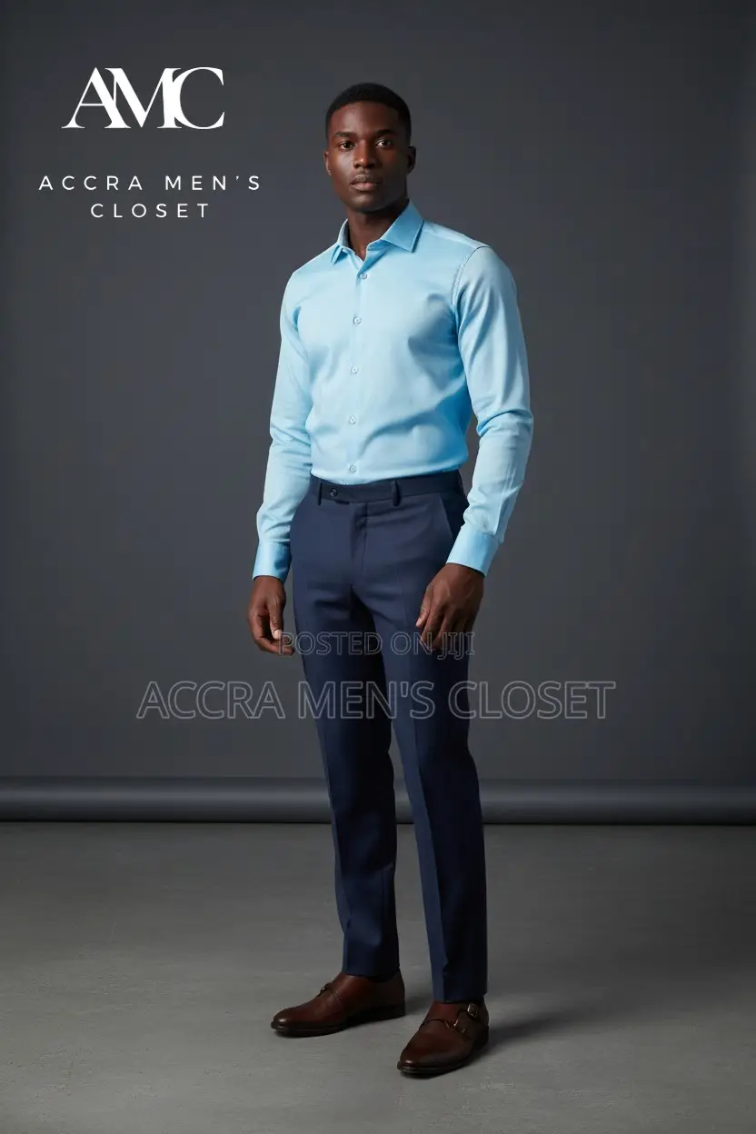 Men's Slim Fit Long Sleeve Dress Shirts– Office, Formal Smart Casual