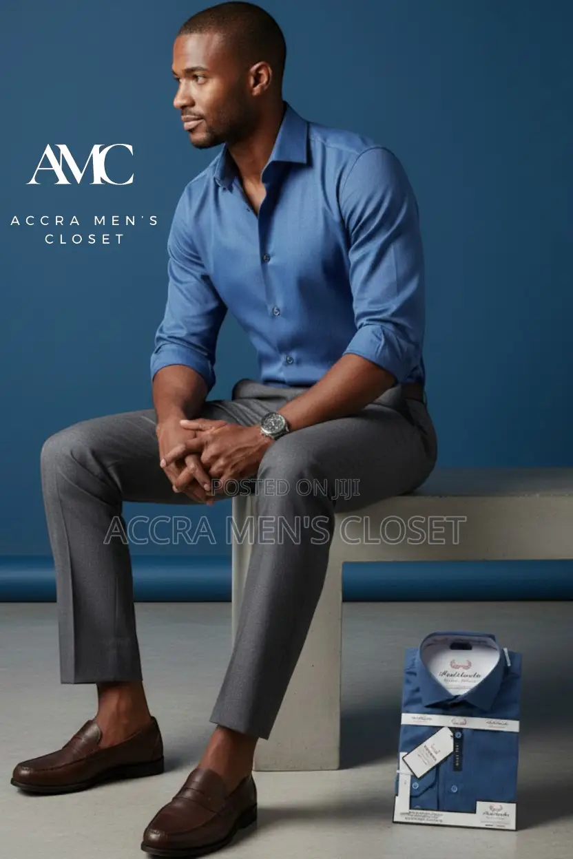 Men's Slim Fit Long Sleeve Dress Shirts– Office, Formal Smart Casual