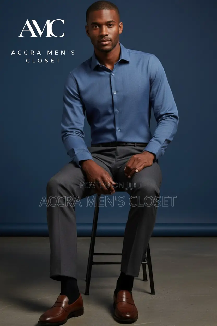 Men's Slim Fit Long Sleeve Dress Shirts– Office, Formal Smart Casual