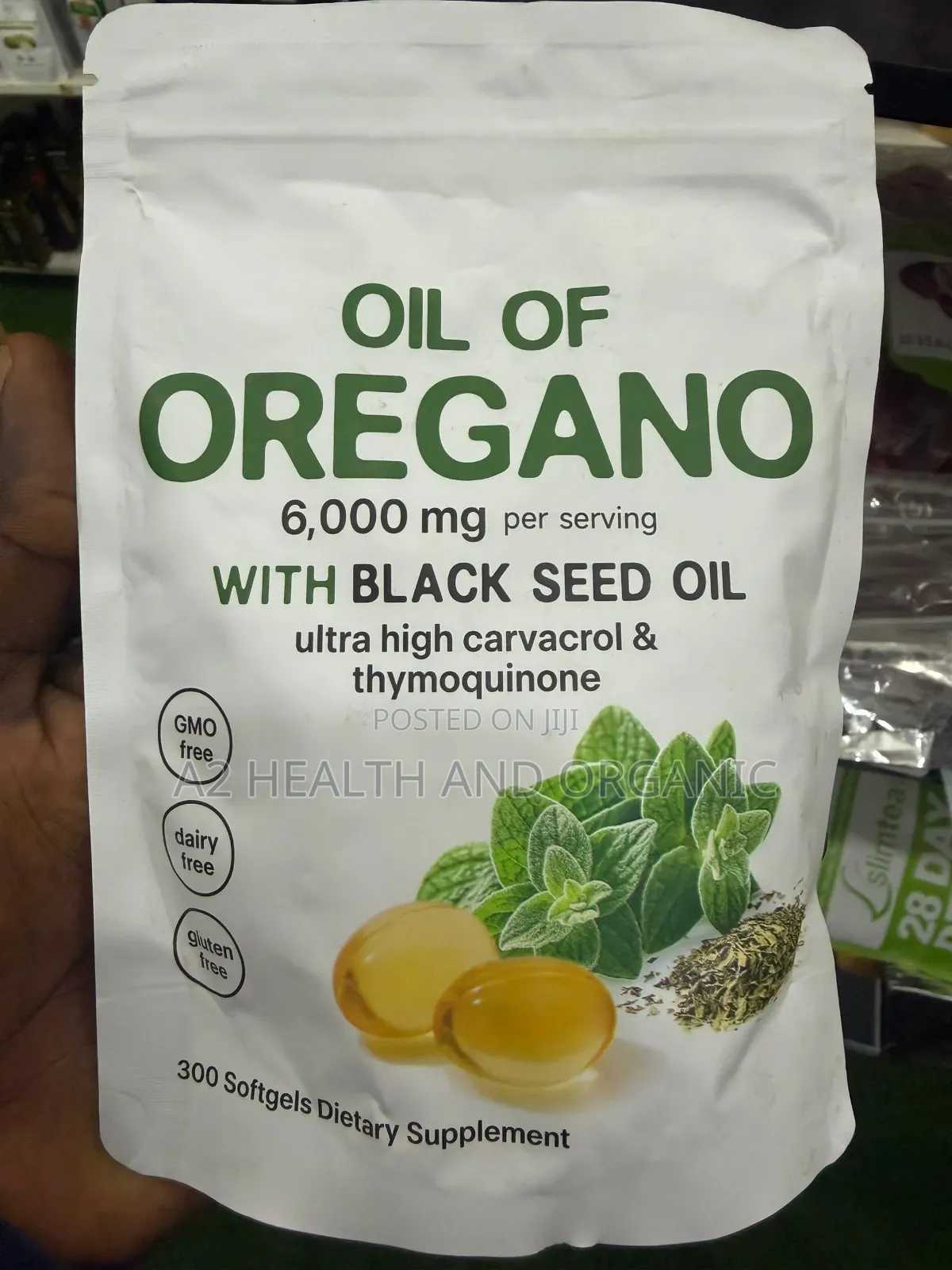 Oil of Oregano 6,000 Mg With Black Seed Oil Ultra High Carvcrol