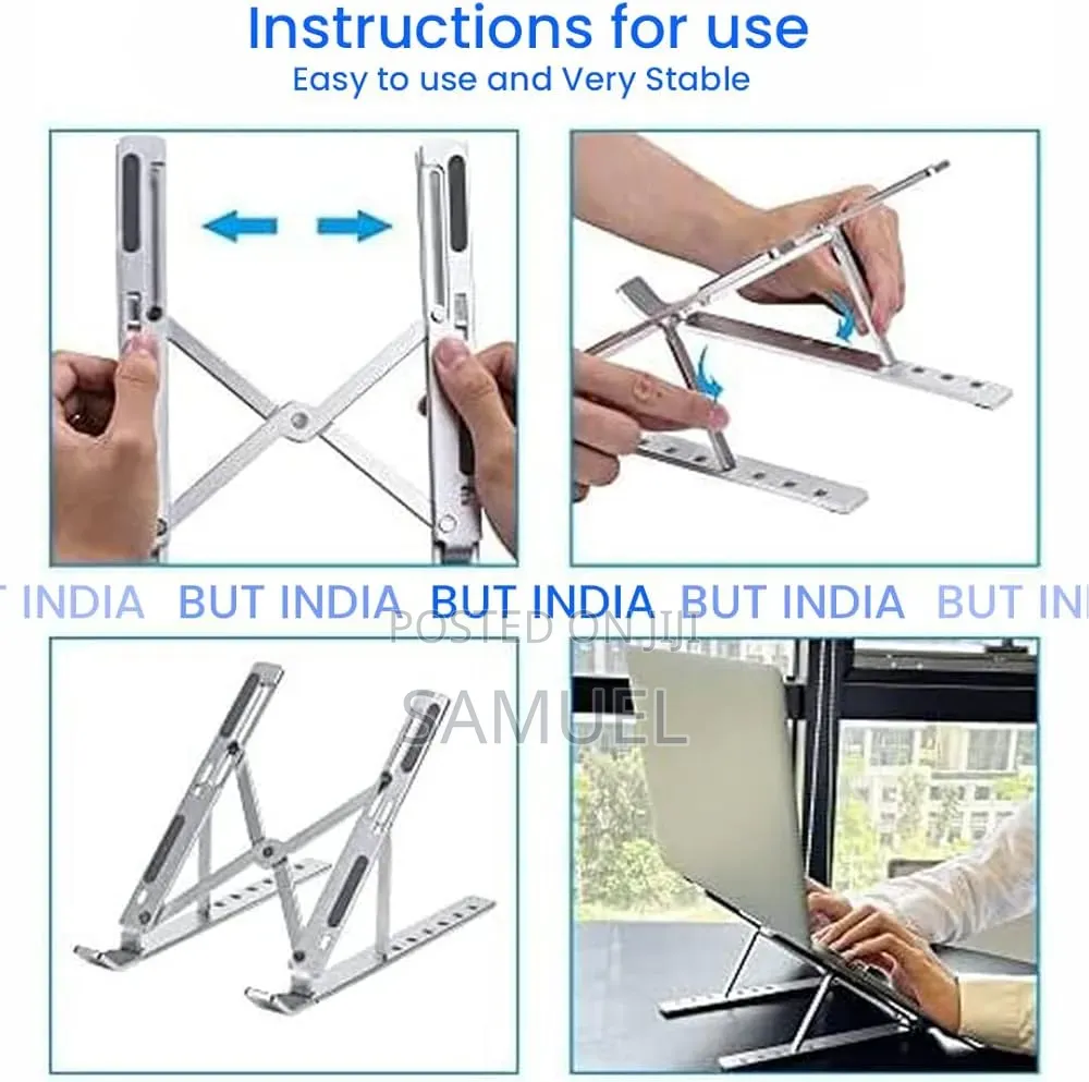 Portable Adjustable Laptop Computer Stand, Notebook and Tablet Holder