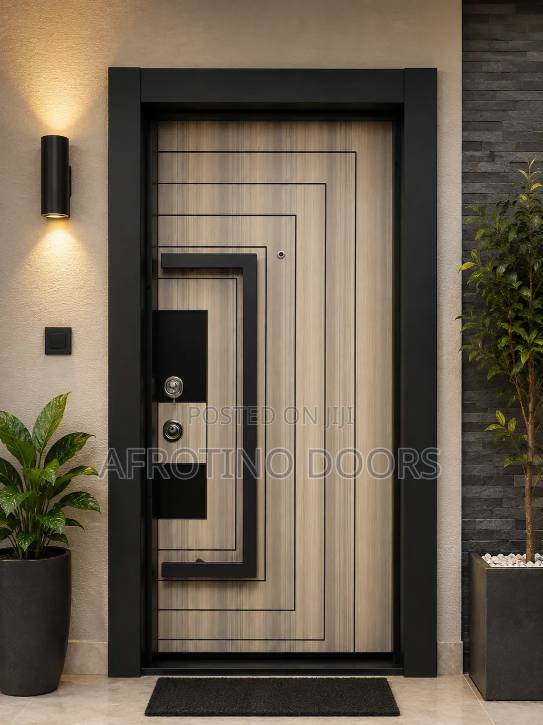 Elegant Security Door Big Single