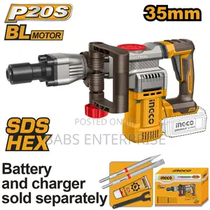 Ingco 20v Cordless Demolition Breaker 35mm Cdbli20358