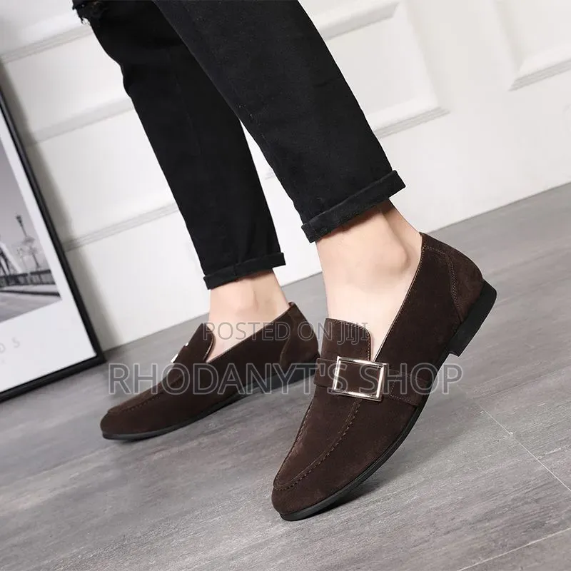 Buckle Suede Loafer