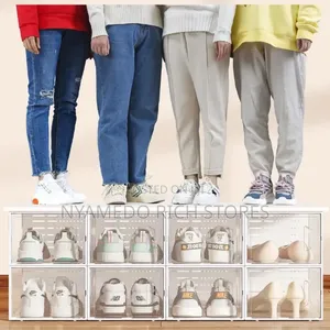 Transparent Stackable Shoe Organizers