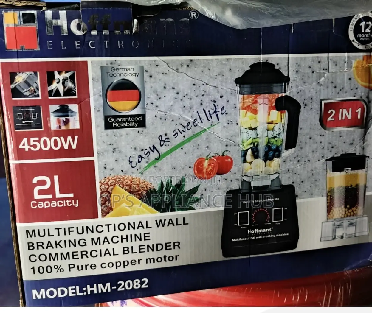 Hoffmans 2 in 1 Blender and Dry Grinder