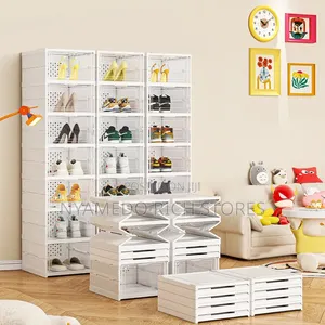 Collapsible Shoe Storage Boxes.