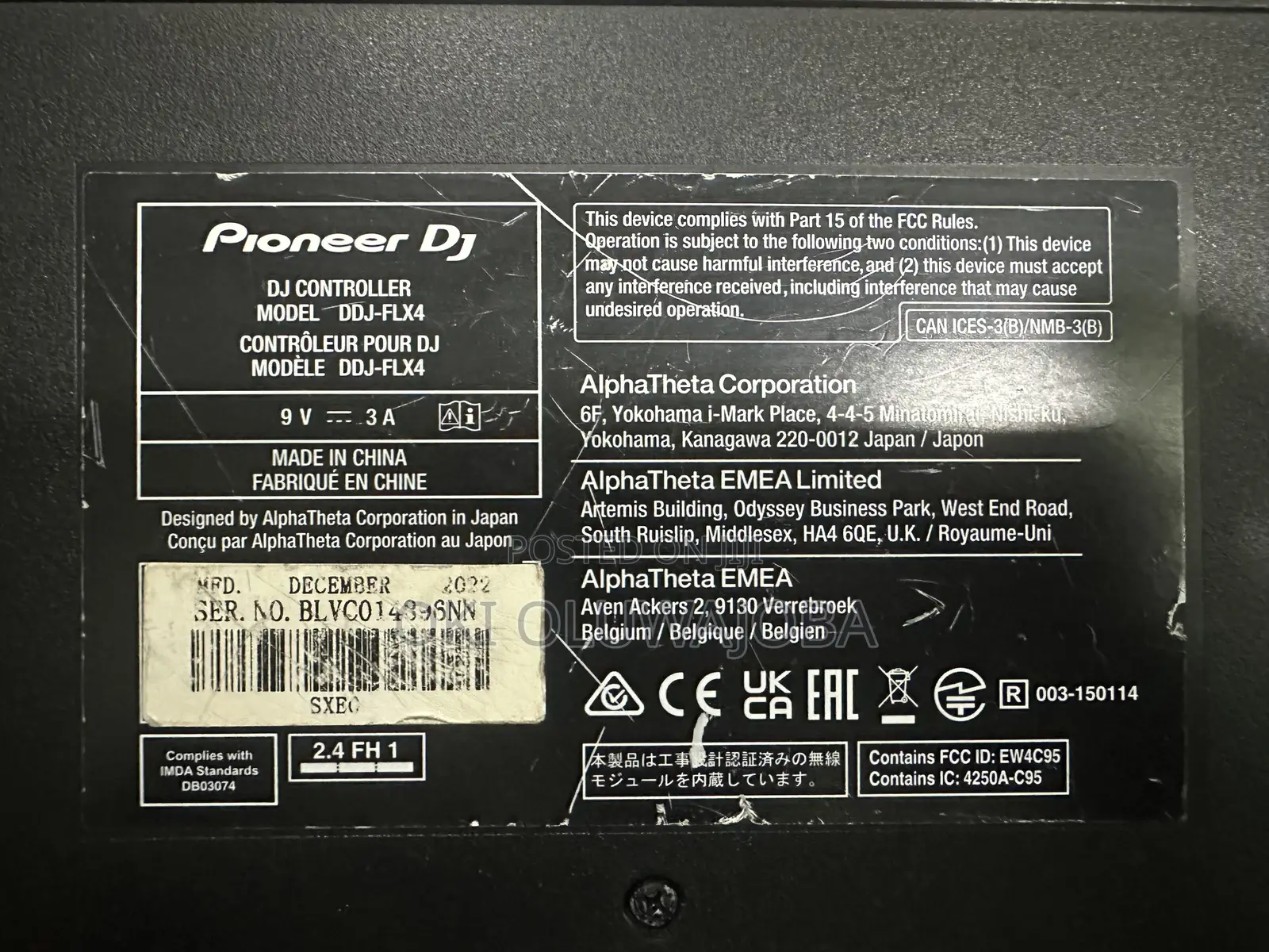 Dj Controller DDJ FLX 4