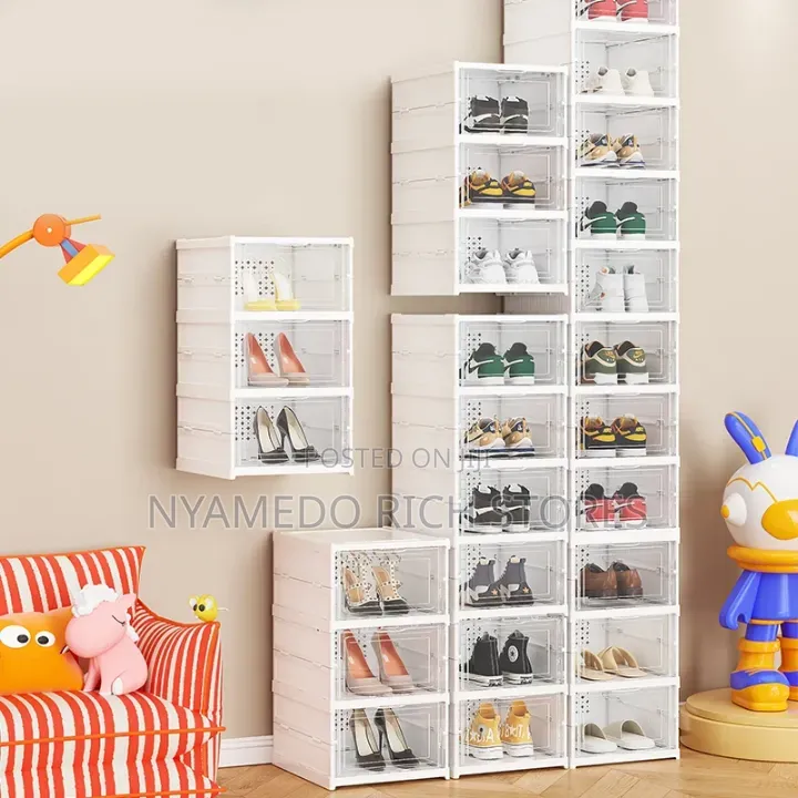 Collapsible Shoe Storage Boxes/Organizers.