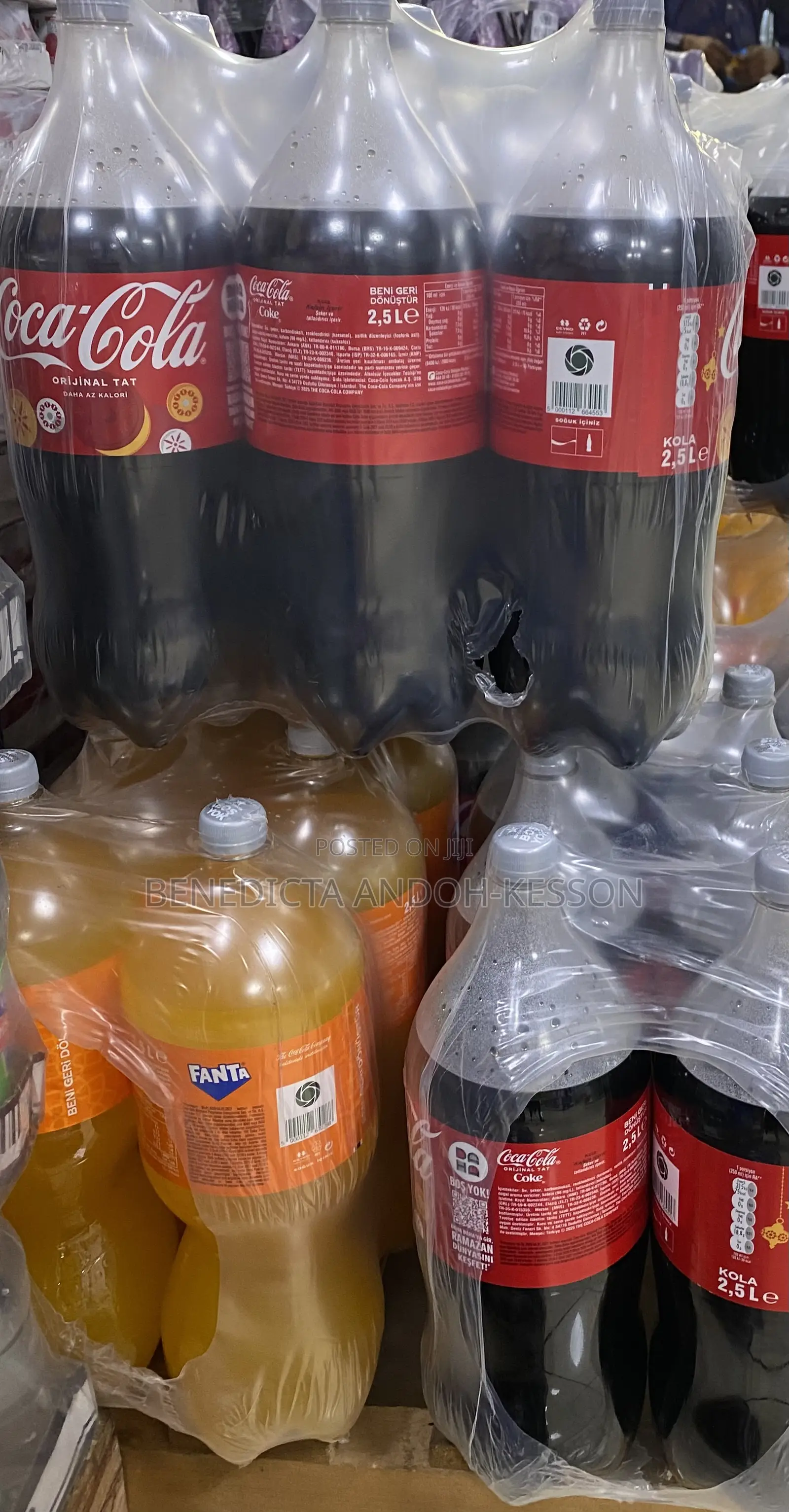Coca Cola and Fanta 2.5l (Price for One)